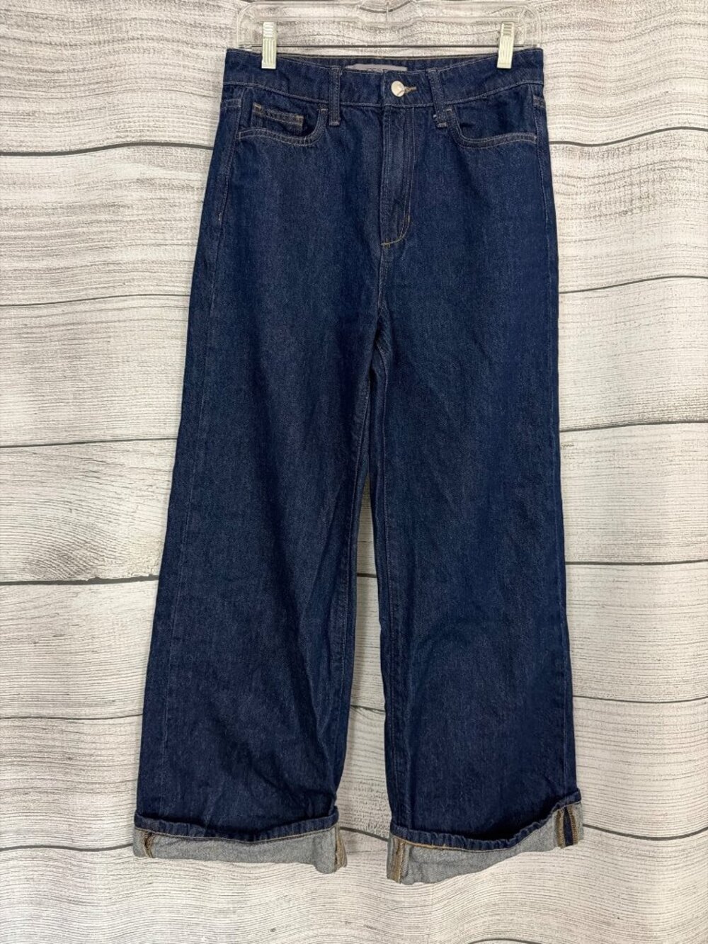 Joes Jeans Hackney High Rise Wide Leg Cuff Jeans Size 27